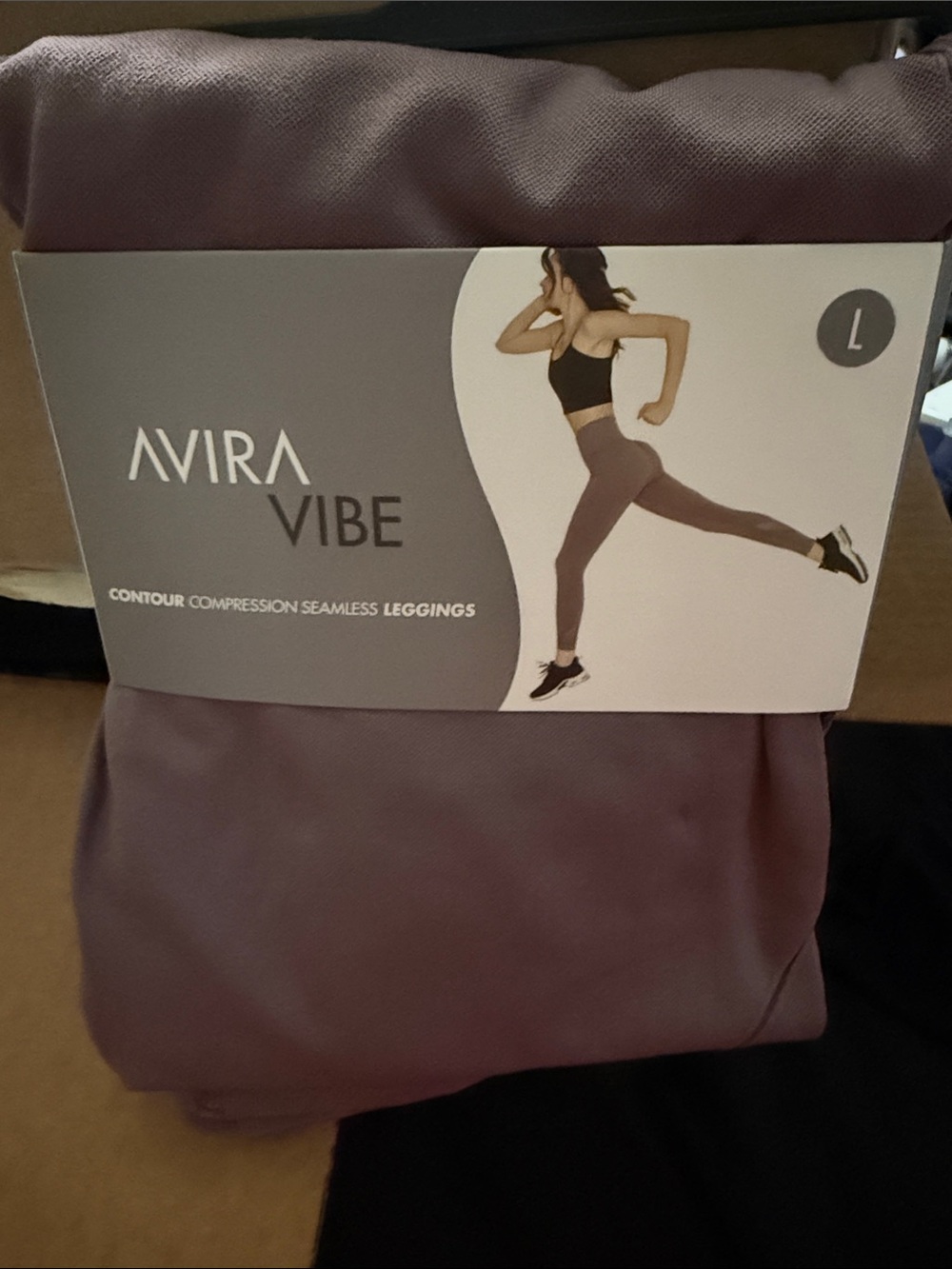 Vibe Women's Contour Compression Seamless Leggings - Mauve (L)